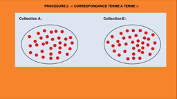 Procédures de comparaison de deux collections et de deux nombres
