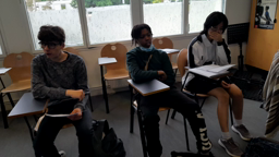 Répétition de la chanson des 5C pour le concours de l'appel des pôles