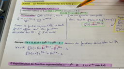 Dérivée des fonctions de la forme exp(mx+p)