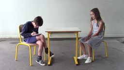 Le zèbre: Renaud, Anaïs et Mathéo