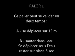 NATATION Niveau 1