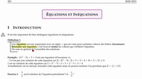 [201] Cours sur les équations