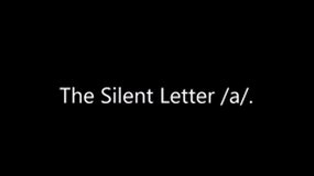 Prononciation : la lettre muette A.