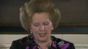 Thatcher on minors' strike 