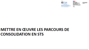 Mettre en oeuvre les parcours de consolidation en BTS