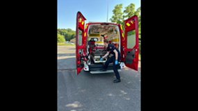 VISITE À LA CASERNE DES POMPIERS
