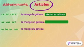Pronoms et Déterminants