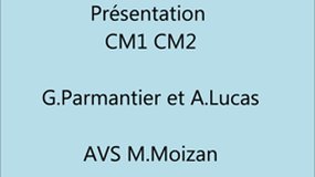 Présentation classe CM1 CM2 2021