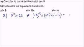 Equation x² = a
