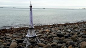 Calligramme 3D Tour Eiffel pour TwittenRimes