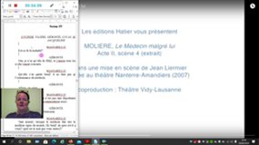 Lecture commentée II,4 Médecin malgré lui, Molière + voc. du théâtre