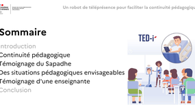 TEDi - Un robot de téléprésence pour faciliter la continuité pédagogique - Mdn - 23 avril 2025