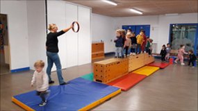 sauter haut tambourin