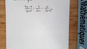 Méthode pour les fractions rationnelles