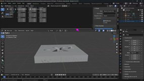 Nettoyage du fichier Blender et export au format stl