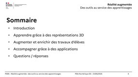 Réalité augmentée : des outils au service des apprentissages - MDN - 21/05/2025