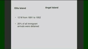 comparison Ellis Island  and Angel Island