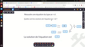 resolution equation ax=d