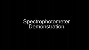 The spectrophotometer