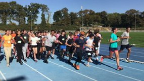 Un départ du cross du collège de Rhuys