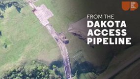 A girl against Dakota Pipeline