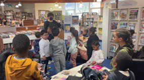 Visite à la médiathèque de Keryado