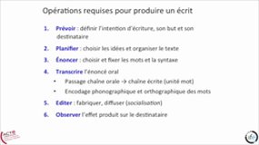 Vidéo production écrite Goigoux