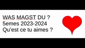 Was magst du?  5emes 2023-2024