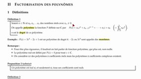[MEx] Factorisation des polynômes 1