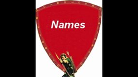 Names - The adventures of Robin Hood