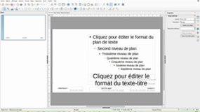 Libre Office Impress - insertion d'un fil d'Ariane interactif sur une diapo maîtresse
