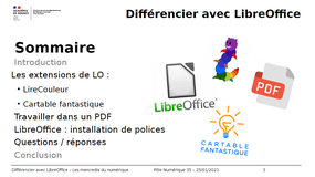 Différencier avec LibreOffice - MdN - 2022-2023