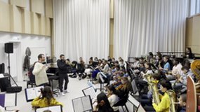 Master class d'Ibrahim Maalouf avec la classe orchestre des Hautes Ourmes