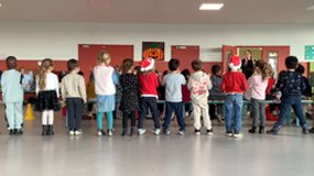 Ecole chant Merry Christmas