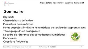 Classe dehors: le numérique au service du dispositif - MdN - 13/05/2025