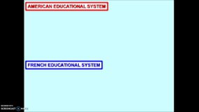 The American and French educational systems