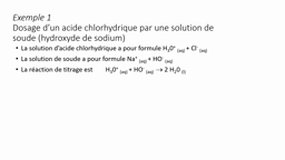 titrage conductimétrique 2ème partie _ exemples