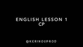English lesson 1