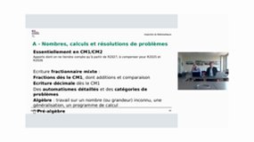 Contenus des nouveaux programmes de mathématiques de cycle 3